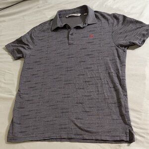 Travis Mathew Black and Gray Polo Shirt